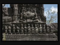 Banteay Thom  Pediment - Buddha with female worshippers