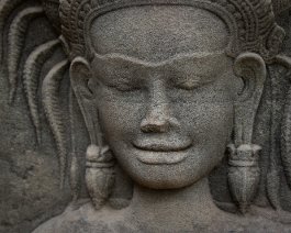 Angkor Wat Apsara Antlitz einer Apsara im Angkor Wat Temple / Face of an Apsara at Angkor Wat