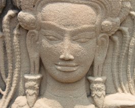 Angkor Wat Apsara Antlitz einer Apsara im Angkor Wat Temple / Face of an Apsara at Angkor Wat