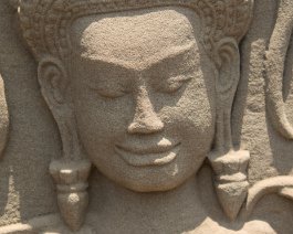 Angkor Wat Apsara Antlitz einer Apsara im Angkor Wat Temple / Face of an Apsara at Angkor Wat