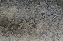 Angkor Wat Bas-Relief carvings at Angkor Wat