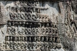 angkor_wat_tympanum-1251 Flachrelief in einem Tympanon in Angkor Wat / Bas-relief In a Tympanum at Angkor Wat