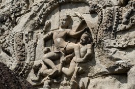 angkor_wat_tympanum-1304 Flachrelief in einem Tympanon in Angkor Wat / Bas-relief In a Tympanum at Angkor Wat