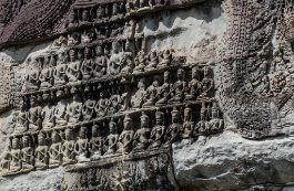 angkor_wat_tympanum-1317 Flachrelief in einem Tympanon in Angkor Wat / Bas-relief In a Tympanum at Angkor Wat