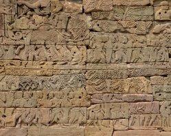 Banteay Chhmar Reliefs Relief at the temple of Banteay Chhmar