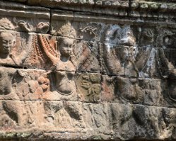 Banteay Chhmar Details Detail in the Temple of Banteay Chhmar