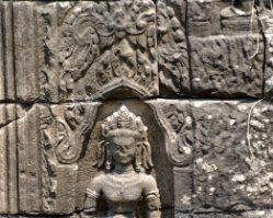 Banteay Chhmar Details Detail in the Temple of Banteay Chhmar