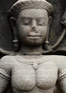 Devata of Banteay Kdei Flachrelief einer Devata im Banteay Kdei Tempel / Bas Relief of a Devata at Banteay Kdei Temple