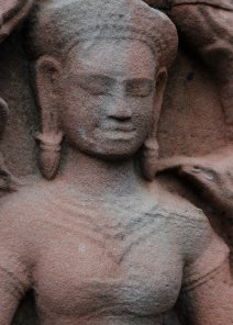 Devata of Banteay Kdei Flachrelief einer Devata im Banteay Kdei Tempel / Bas Relief of a Devata at Banteay Kdei Temple