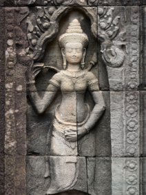 Devata of Banteay Kdei Devata in einer Nische im Banteay Kdei Tempel / Devata in a Niche at Banteay Kdei Temple