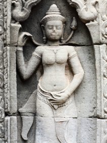 Devata of Banteay Kdei Devata in einer Nische im Banteay Kdei Tempel / Devata in a Niche at Banteay Kdei Temple