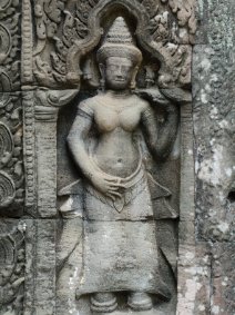 Devata of Banteay Kdei Devata in einer Nische im Banteay Kdei Tempel / Devata in a Niche at Banteay Kdei Temple