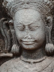 Faces of Banteay Kdei Gesicht einer Devata im Banteay Kdei Tempel / Face of a Devata at Banteay Kdei Temple