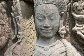 Banteay Kdei Devata Portrayal Banteay Kdei Temple - Devata Portrait