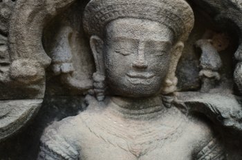 Banteay Kdei Devata Portrayal Banteay Kdei Temple - Devata Portrait