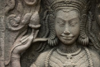 Banteay Kdei Devata Portrayal Banteay Kdei Temple - Devata Portrait