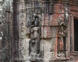 Banteay Kdei - Walls Reich verzierte Wände im Banteay Kdei Tempel / Ornate walls at Banteay Kdei Temple