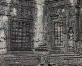 Banteay Kdei - Walls Reich verzierte Wände im Banteay Kdei Tempel / Ornate walls at Banteay Kdei Temple