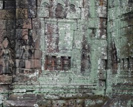 Banteay Kdei - Walls Banteay Kdei Tempel Flachreliefwand / Banteay Kdei Temple Bas Relief Wall
