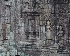Banteay Kdei - Walls Reich verzierte Wände im Banteay Kdei Tempel / Ornate walls at Banteay Kdei Temple