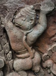 Banteay Prei Relief eines mythischen Wesens, Banteay Prei Tempel / Relief of a mythical creature, Banteay Prei Temple