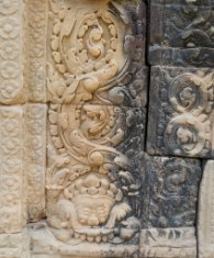 Banteay Prei Darstellung eines Kala mit Rankenmustern, Banteay Prei Tempel / Representation of a Kala with tendril patterns, Banteay Prei Temple