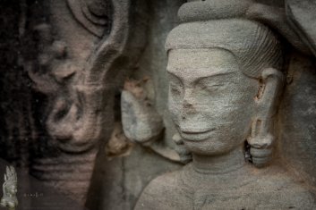 Banteay Prei Porträt einer Devata im Banteay Prei Temple / Portrait of a Devata in the Banteay Prei Temple
