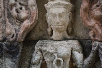Banteay Prei Porträt einer Devata im Banteay Prei Temple / Portrait of a Devata at Banteay Prei Temple
