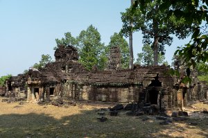 Banteay Prei Außenansicht des Tempels und den Gopurams, Banteay Prei / Exterior view of the Temple and the Gopuram, Banteay Prei