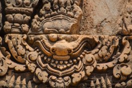 Banteay Srei - Kala Basrelief von Kala im Banteay Srei Tempel / Bas-relief of Kala in Banteay Srei temple