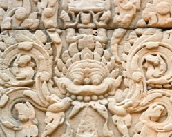 Banteay Thom Stone carving at Banteay Thom Temple