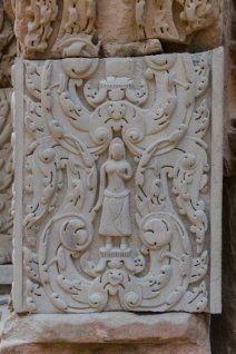 Chau Say Tevoda Carving Säule mit Verzierungen im Chau Say Tevoda Tempel / Pillar with carvings at Chau Say Tevoda Temple