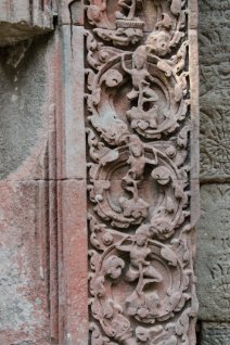 Chau Say Tevoda Pillar Verzierungen auf einer Säule im Chau Say Tevoda Temple / Ornaments on a pillar at Chau Say Tevoda Temple