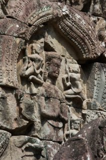 Chau Say Tevoda Pediment Giebel mit Flachreliefs im Chau Say Tevoda Tempel / Pediment with bas-reliefs at chau say tevoda temple