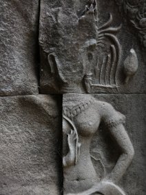 Chau Say Tevoda Devata Apsara ohne Gesicht im Chau Say Tevoda Tempel / Faceless Apsara at Chau Say Tevoda Temple