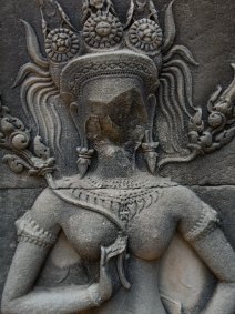 Chau Say Tevoda Devata Beschädigte Apsara im Chau Say Tevoda Tempel / Damaged Apsara at Chau Say Tevoda Temple