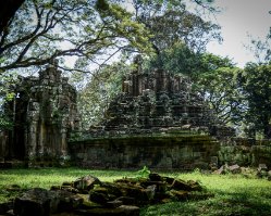 Preah Pithu Tempel T (481)  Ruinen von Tempel T (481) bei Preah Pithu / Ruins of Temple T (481) at Preah Pithu