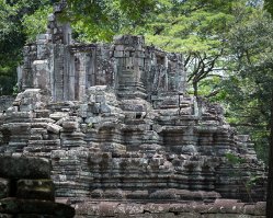 Preah Pithu Tempel T (481)  Ruinen von Tempel T (481) bei Preah Pithu / Ruins of Temple T (481) at Preah Pithu