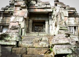 Preah Pithu Tempel X (483)  Blick in das Heiligtum von Tempel X / View into the sanctuary of Temple X
