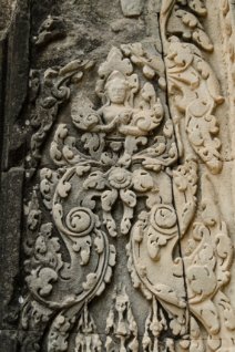 Thommanon Carving Dekorative Verzierung im Thommanon Tempel / Decorative ornament at Thommanon Temple
