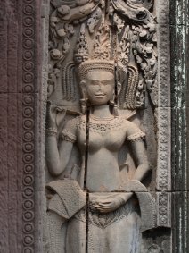 Thommanon Apsara an den Wänden des Thommanon Tempels / Apsara on the walls of Thommanon Temple